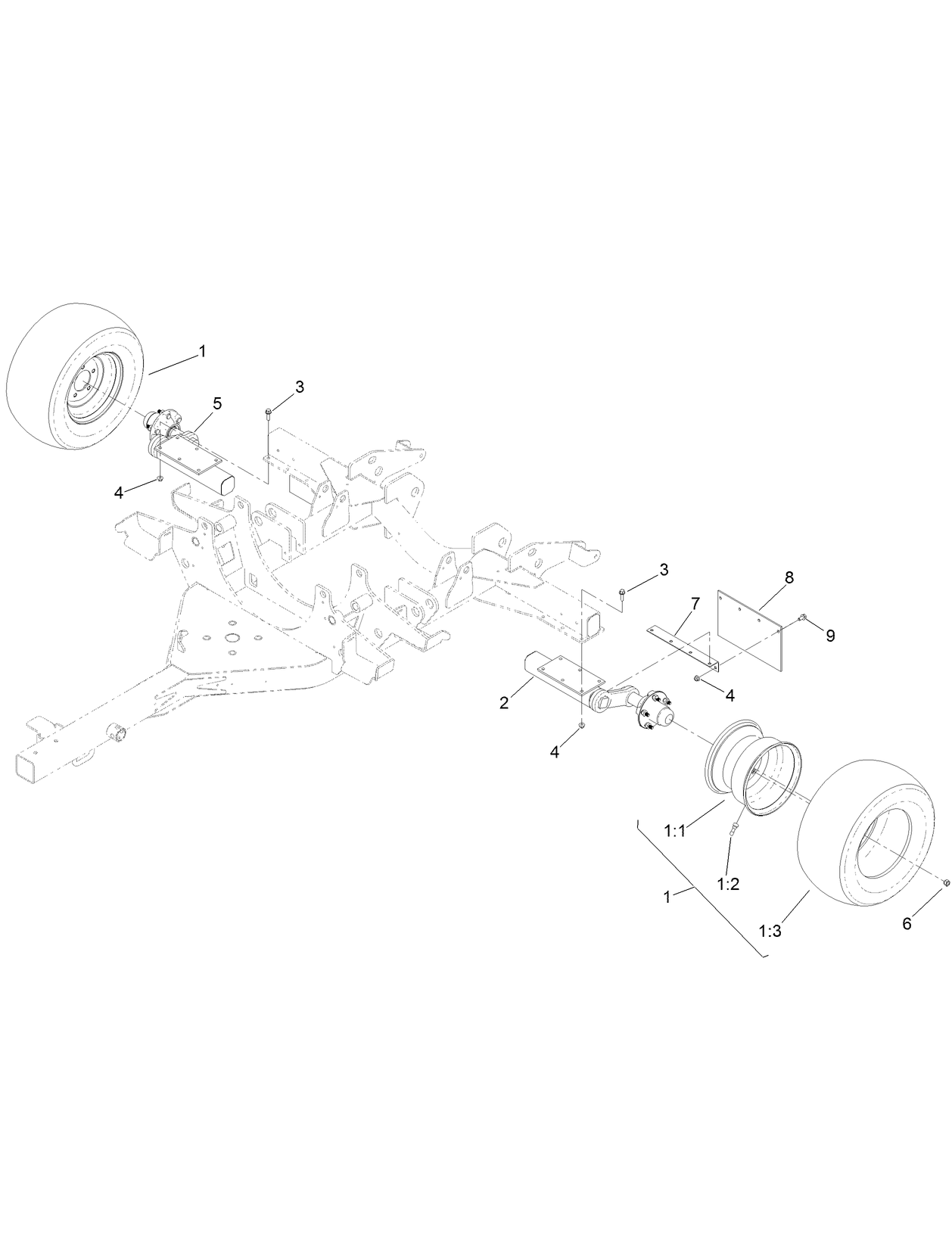 Tire and Axle Assembly