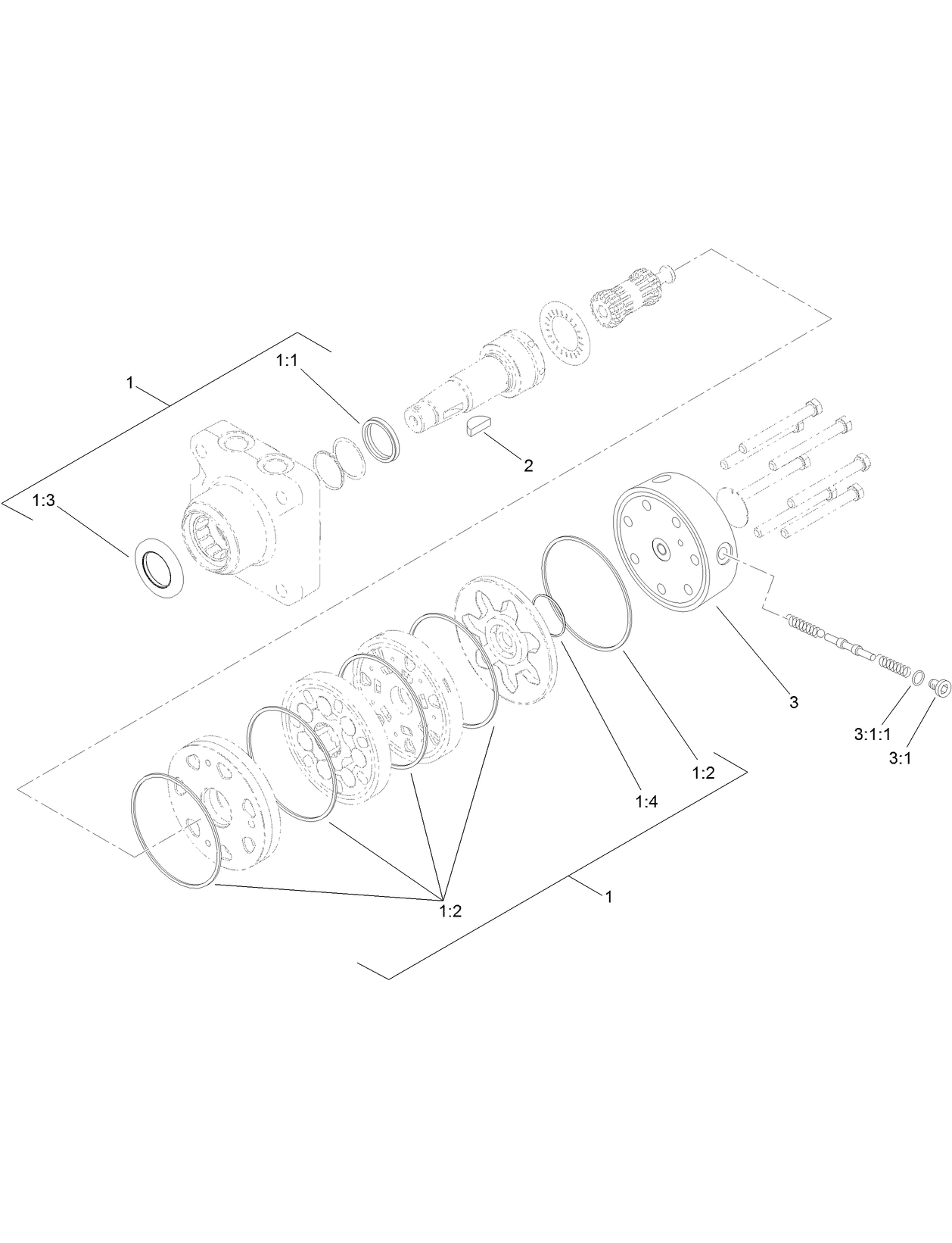 Hydraulic Motor Assembly No. 108-2947