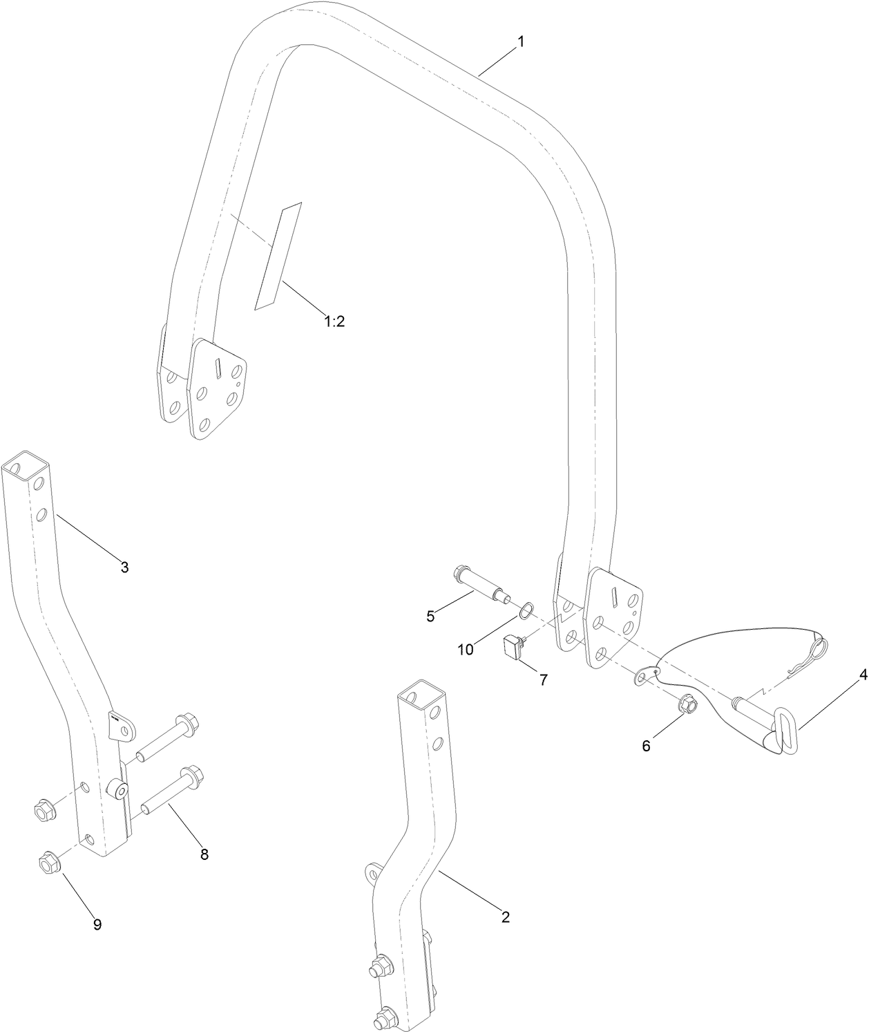 Roll-Over Protection System Assembly  No. 144-1848