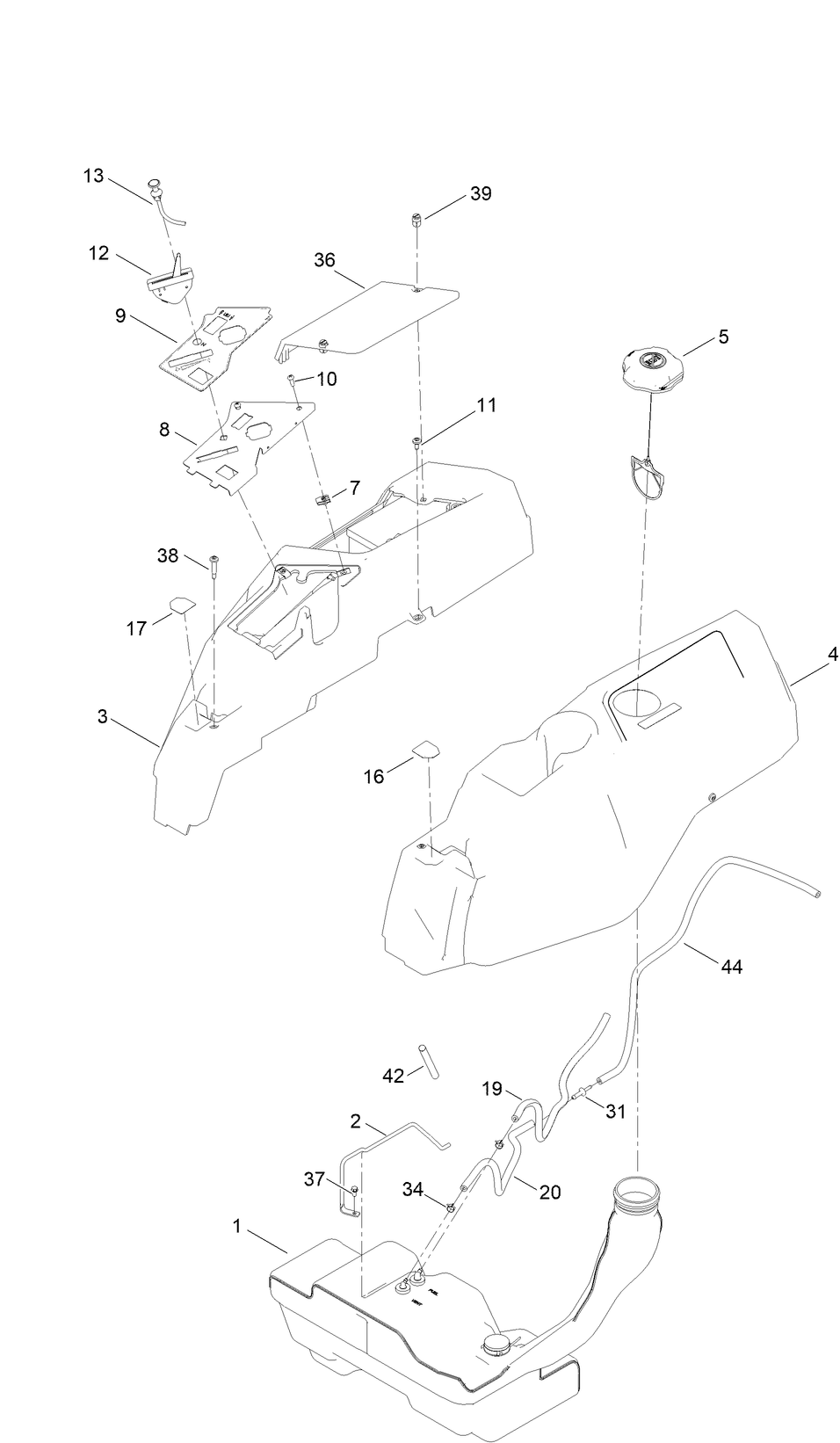 Body Styling and Fuel Pod Assembly