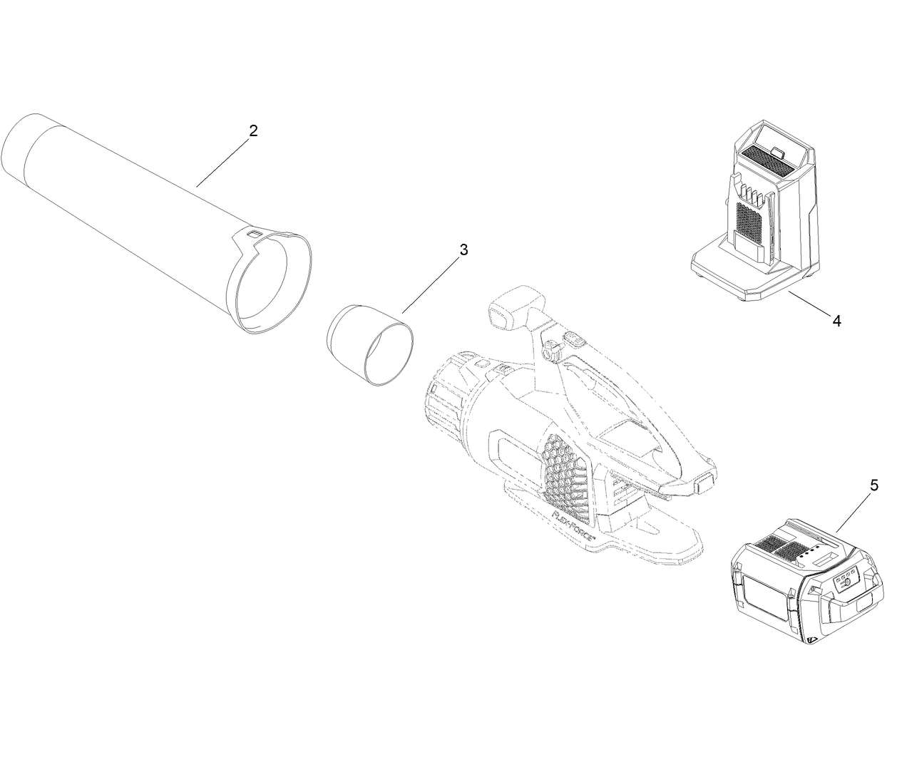 60V MAX Axial Blower Assembly