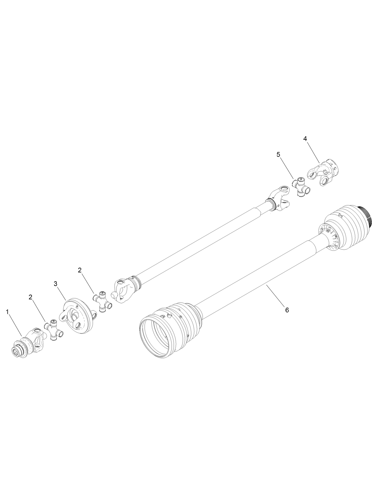 Main Driveshaft Assembly No. 138-9039