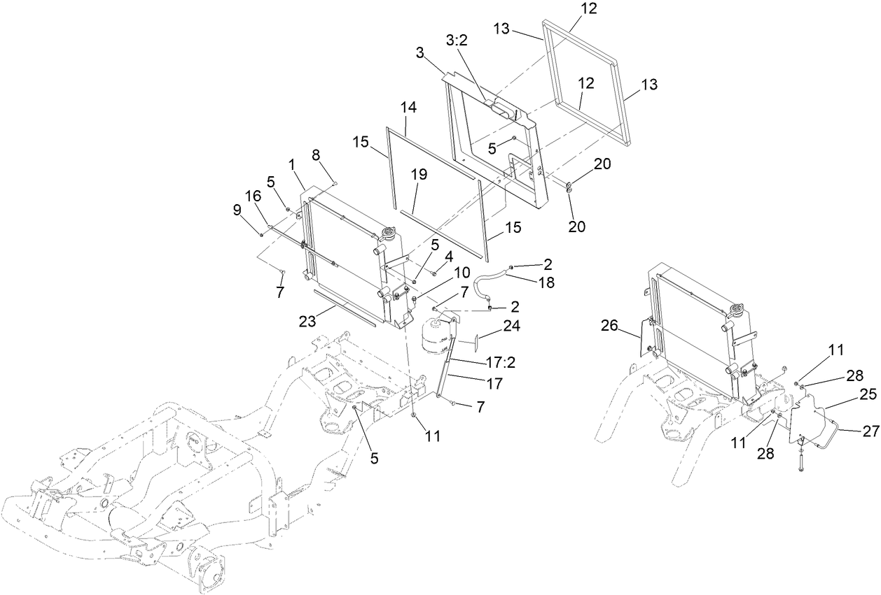 Radiator and Cooler Assembly
