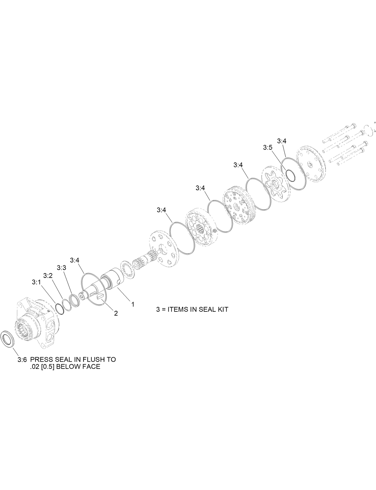 Hydraulic Motor Assembly No. 110-8786