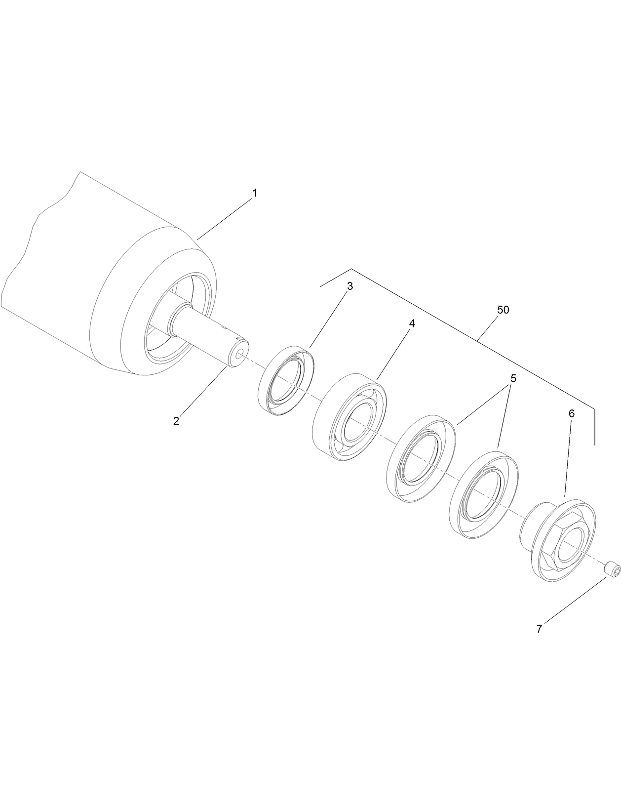 Rear Roller Assembly No. 137-6141