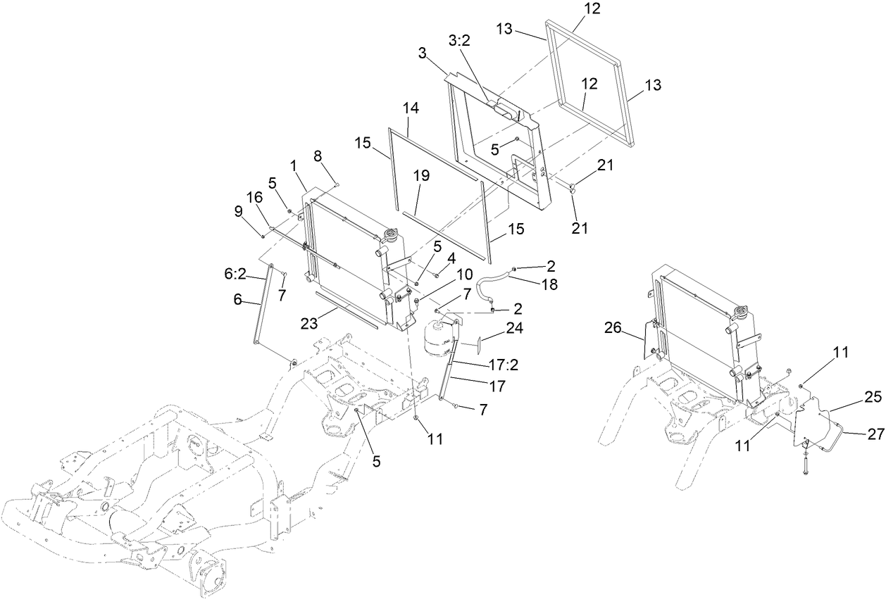 Radiator and Cooler Assembly