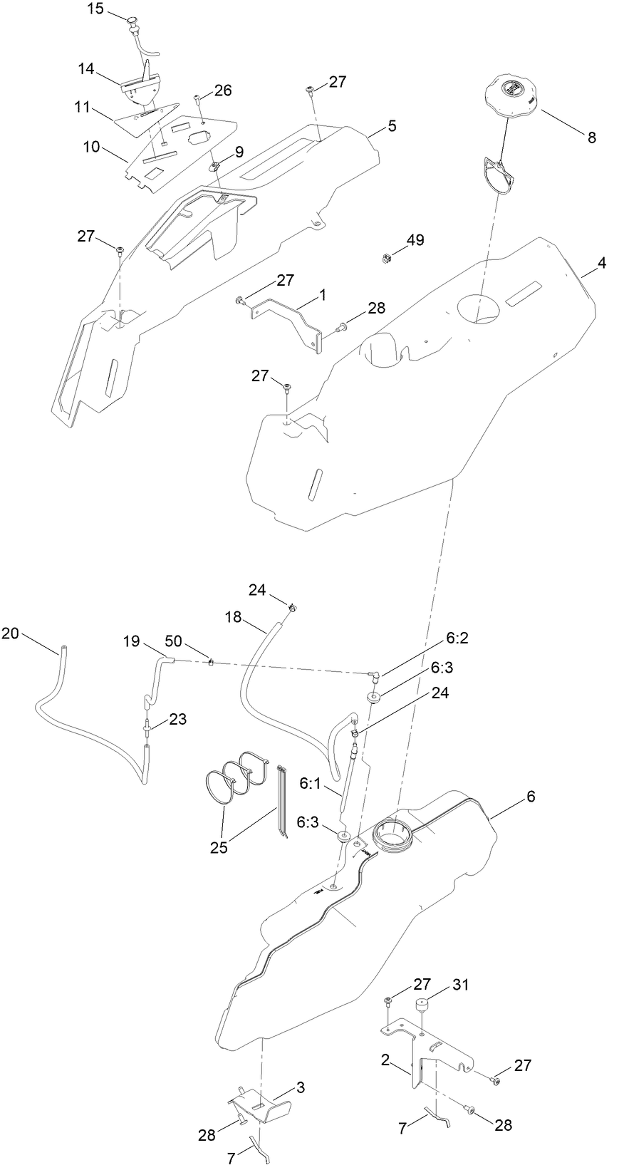 Fuel and Body Styling Assembly