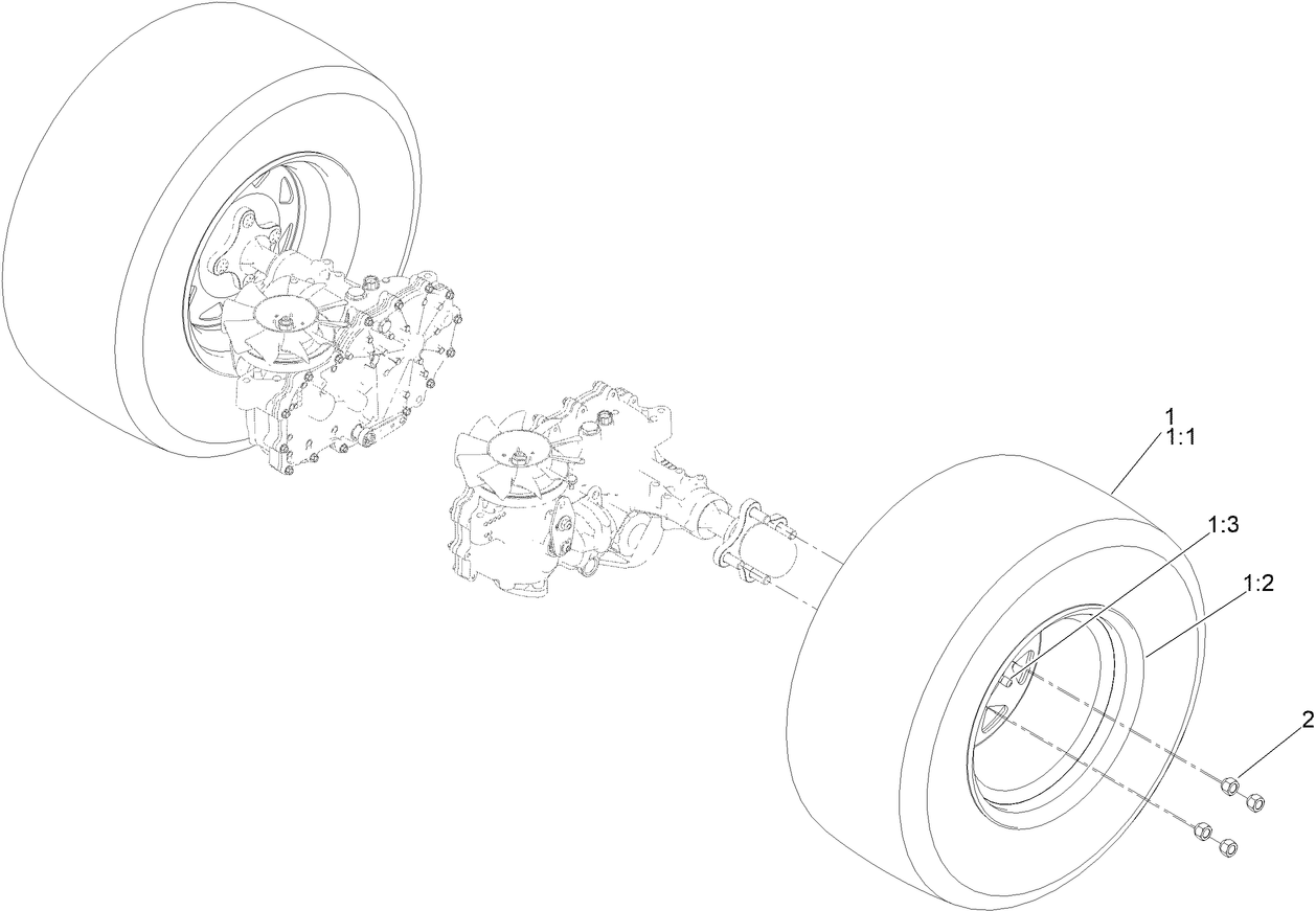 Rear Drive Wheel Assembly
