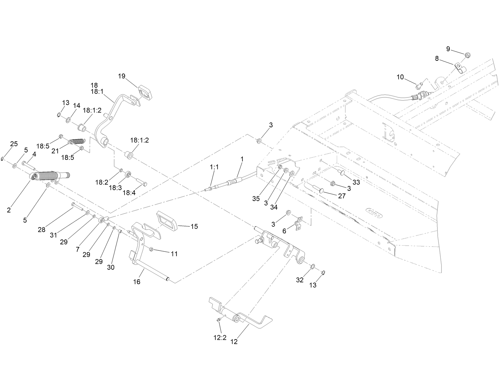 Traction Pedal Assembly