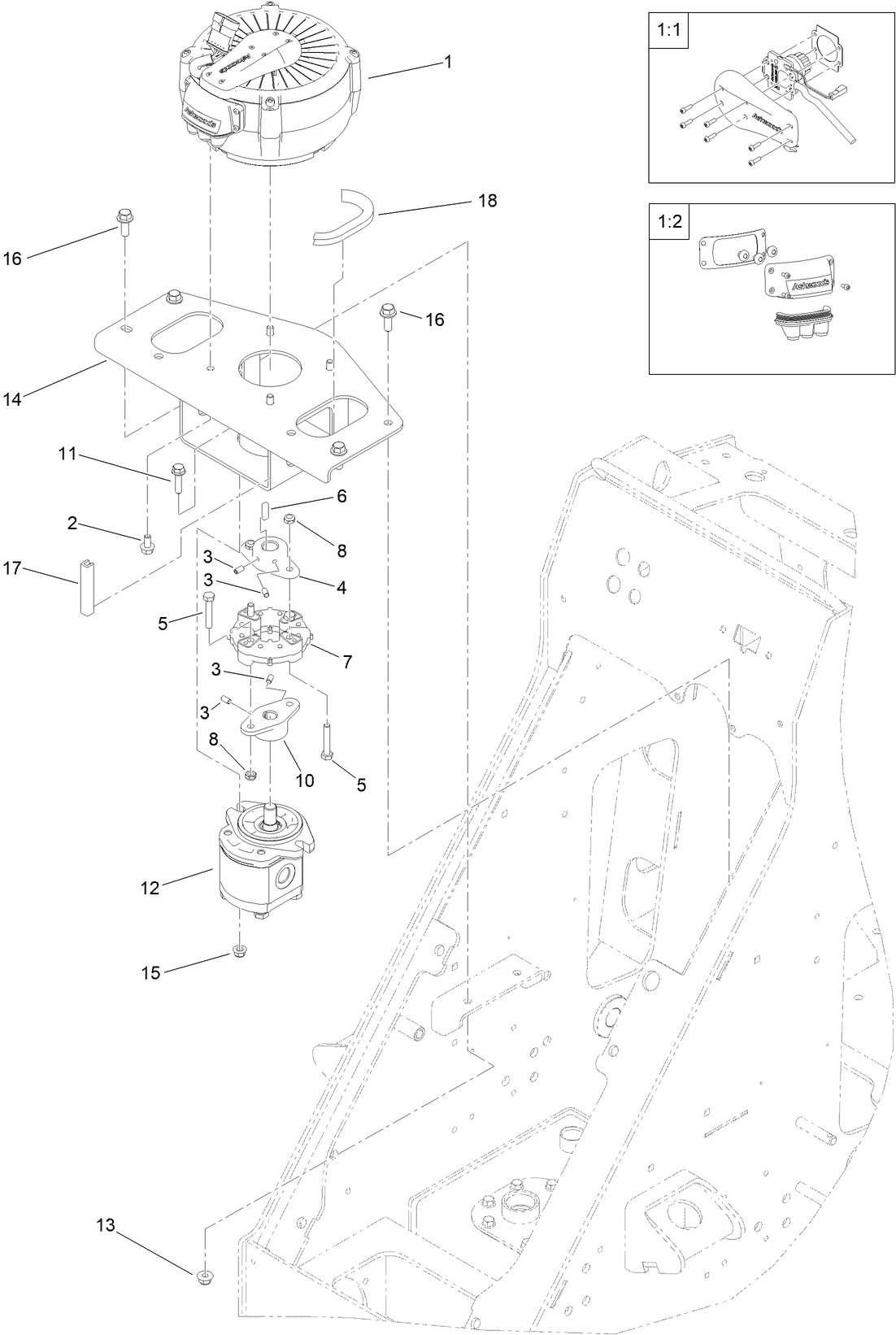 Motor/Generator and Hydraulic Pump Assembly