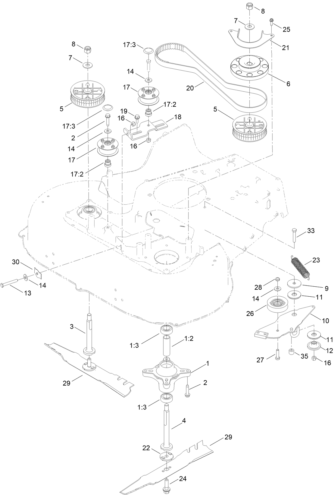 Spindle and Belt Assembly