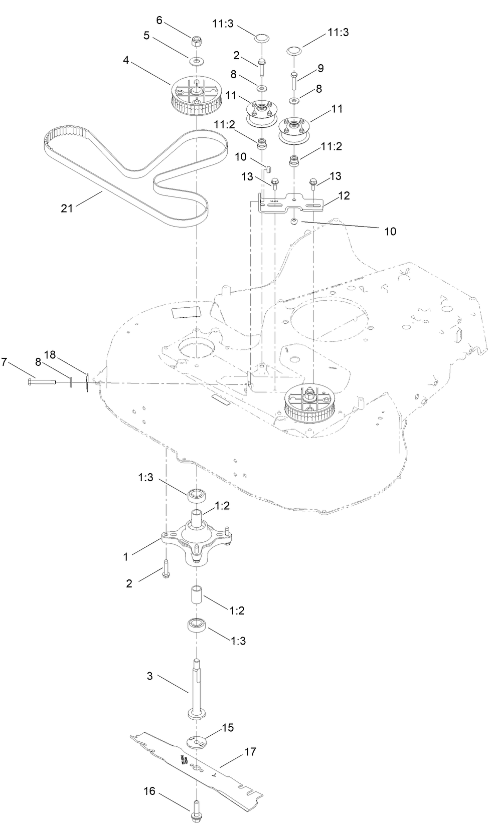 Spindle and Blade Assembly