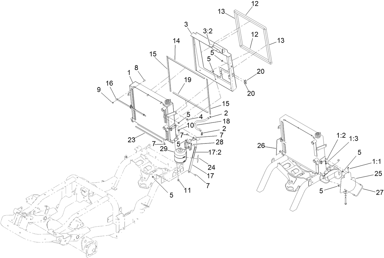 Frame and Roll-Over Protection System Assembly