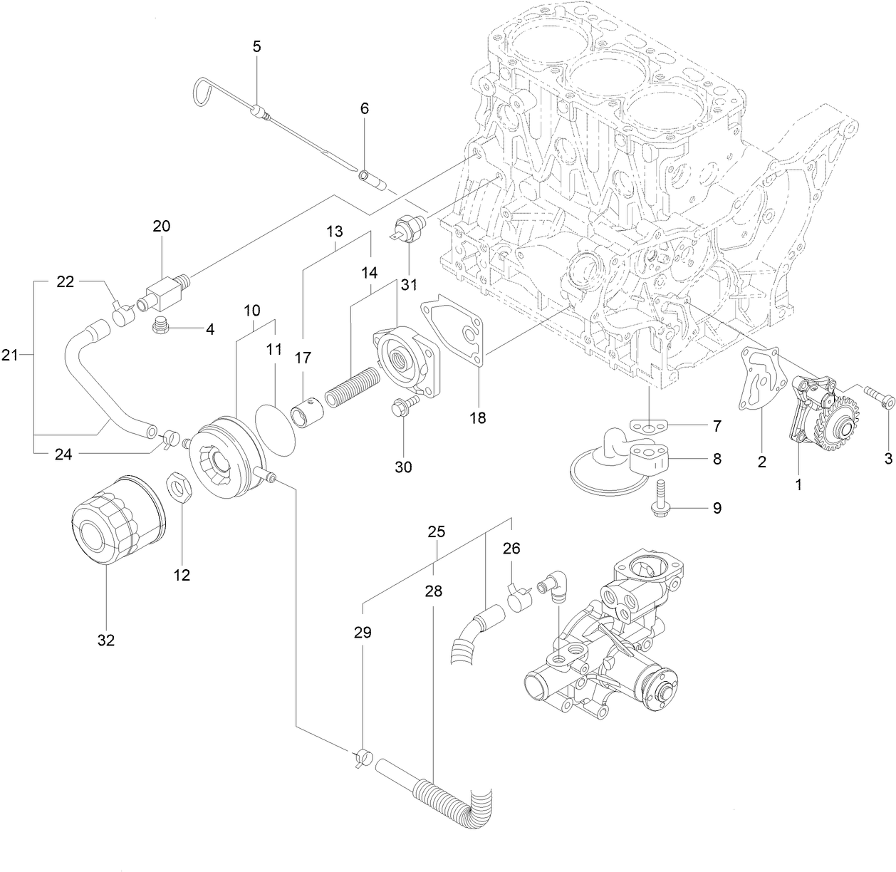 Lubrication and Oil System Assembly