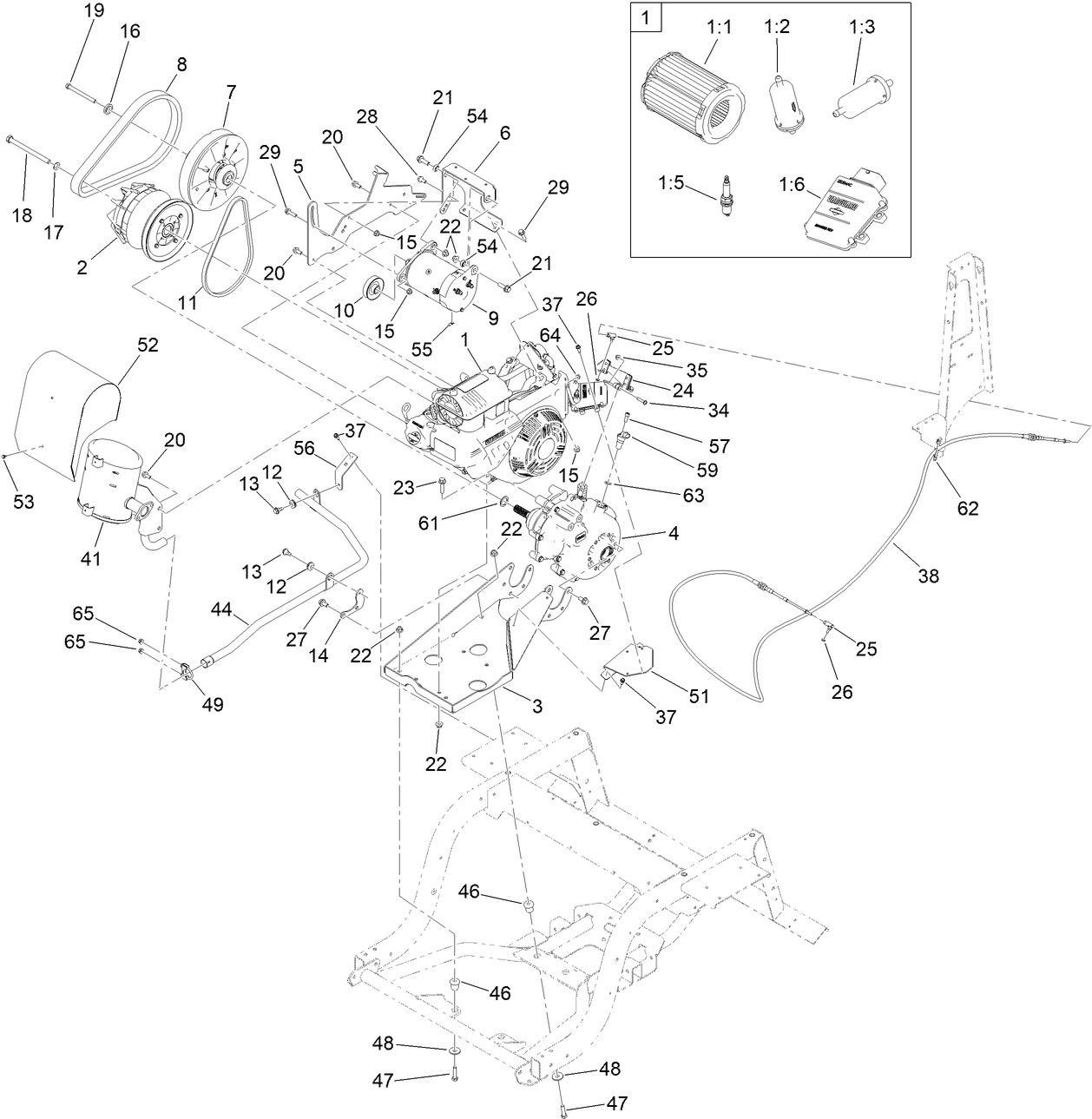 Engine and Transaxle Assembly