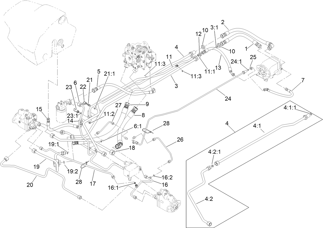 Hydraulic Traction Circuit Assembly