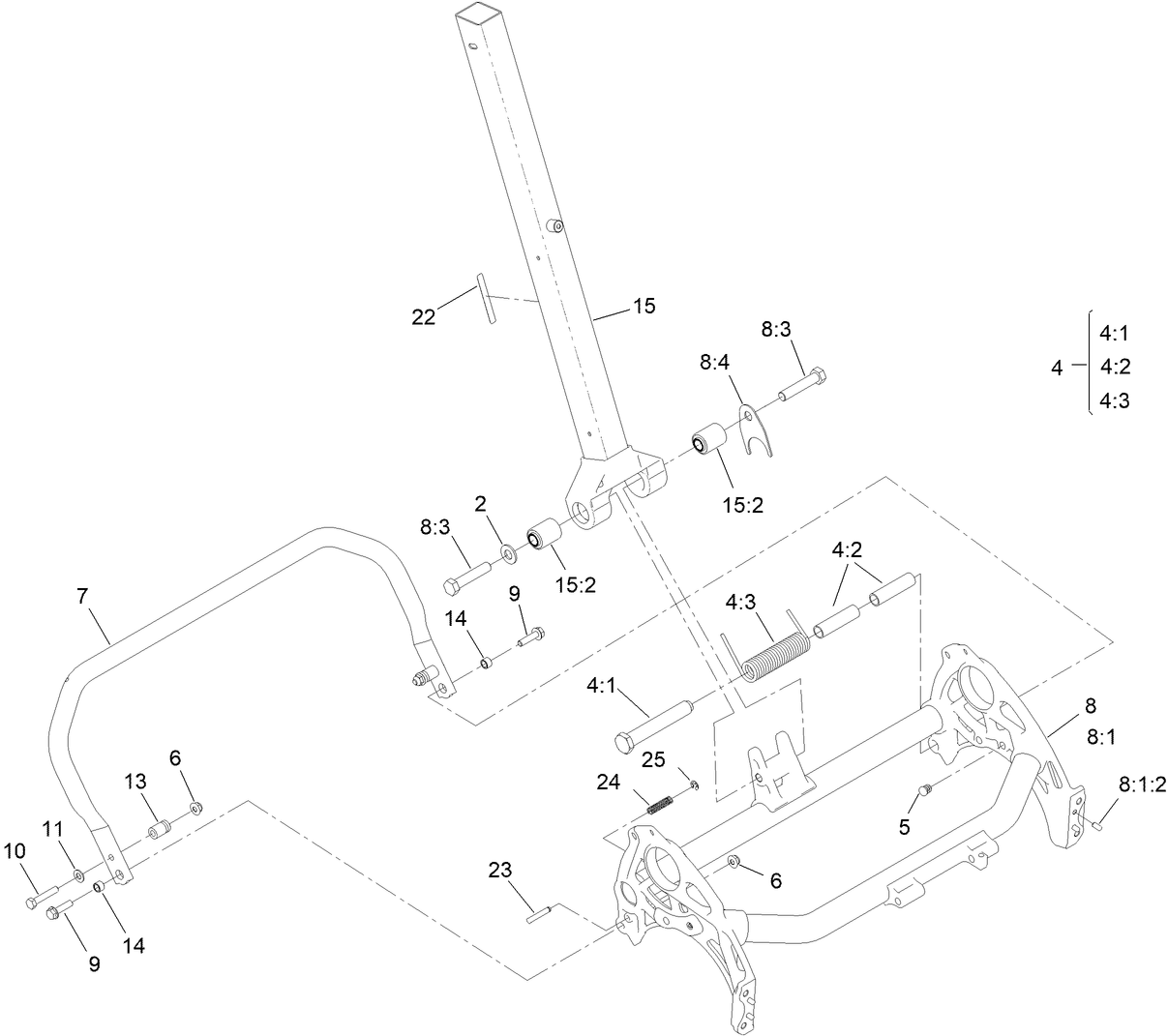 Frame and Handle Mount Assembly