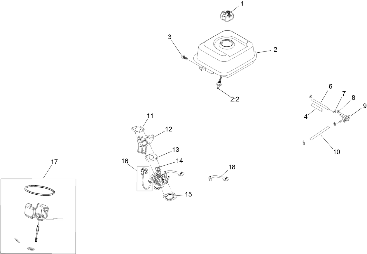 Fuel System and Carburetor Assembly