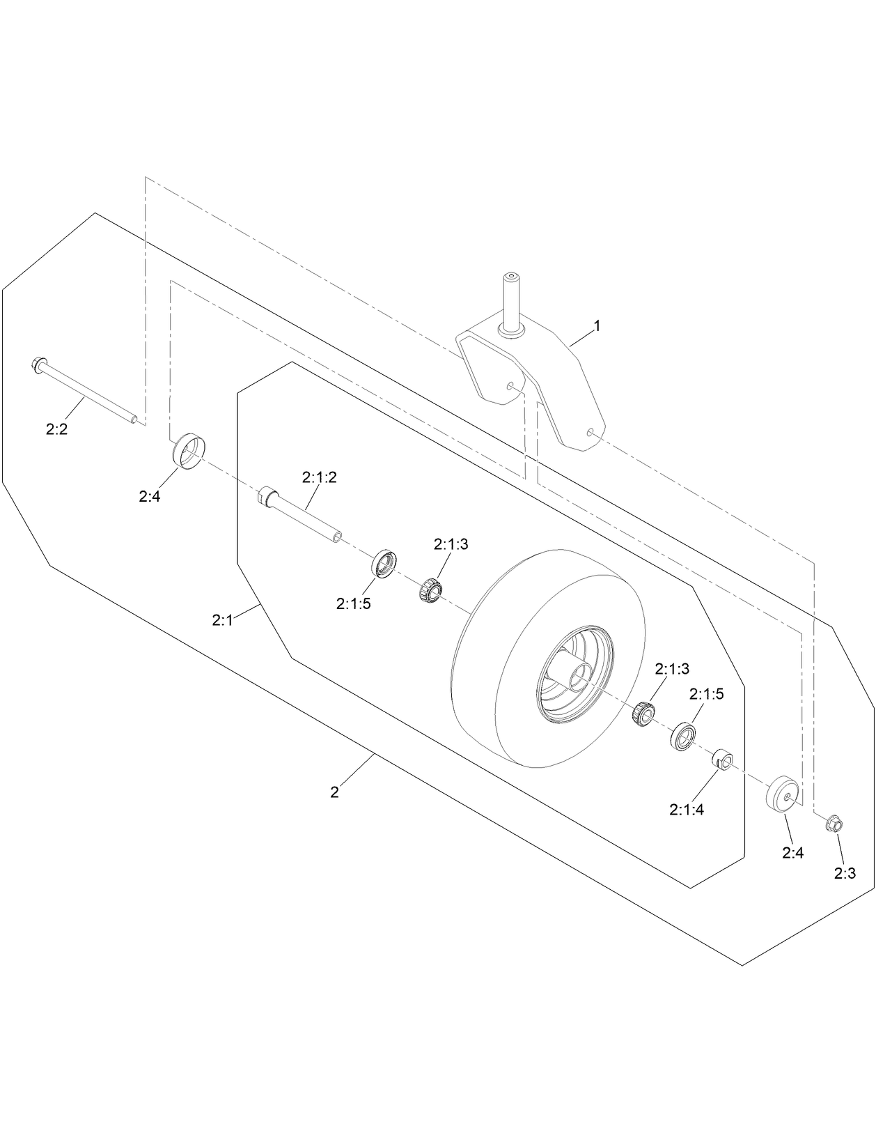 Caster and Wheel Assembly