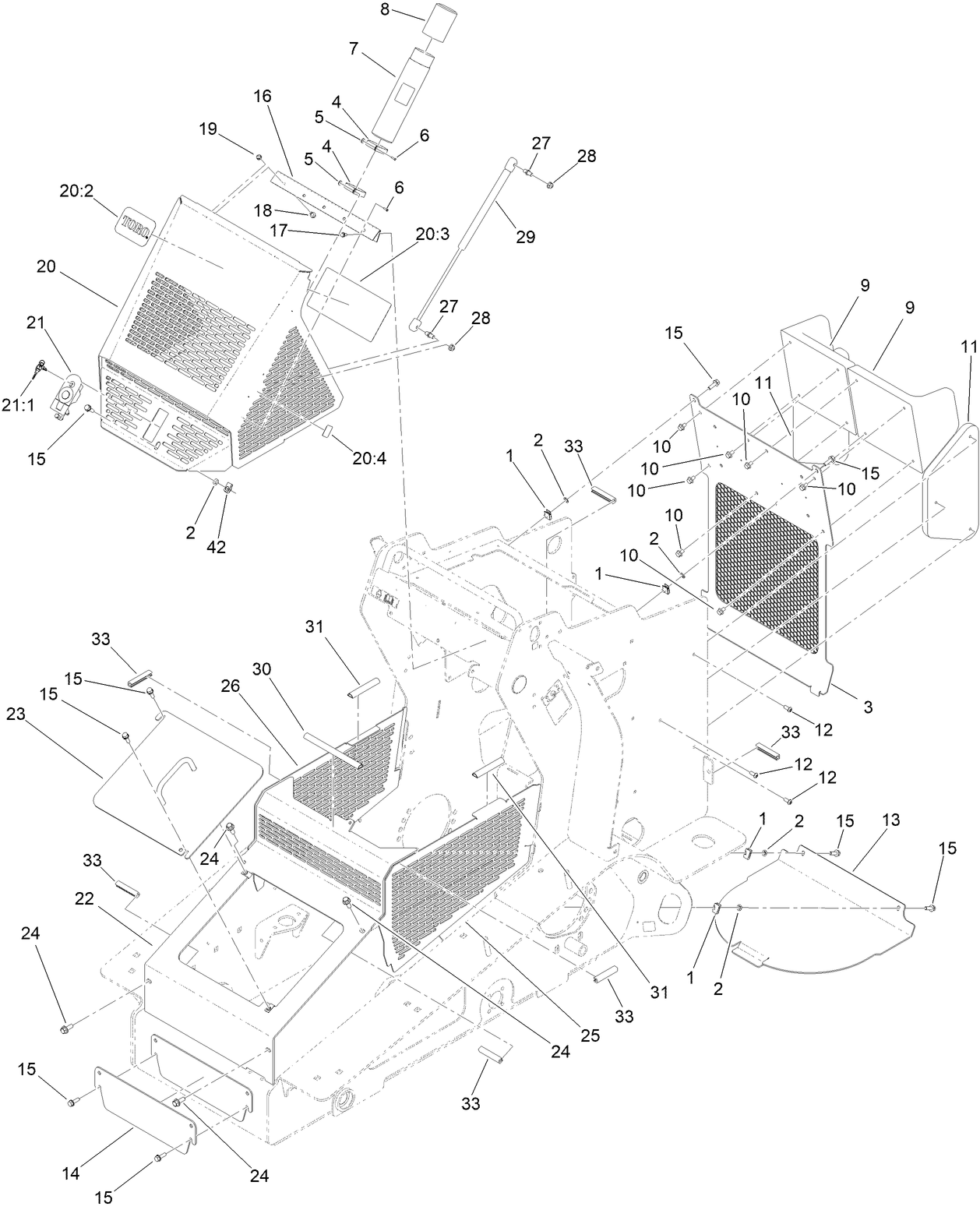 Hood and Covers Assembly