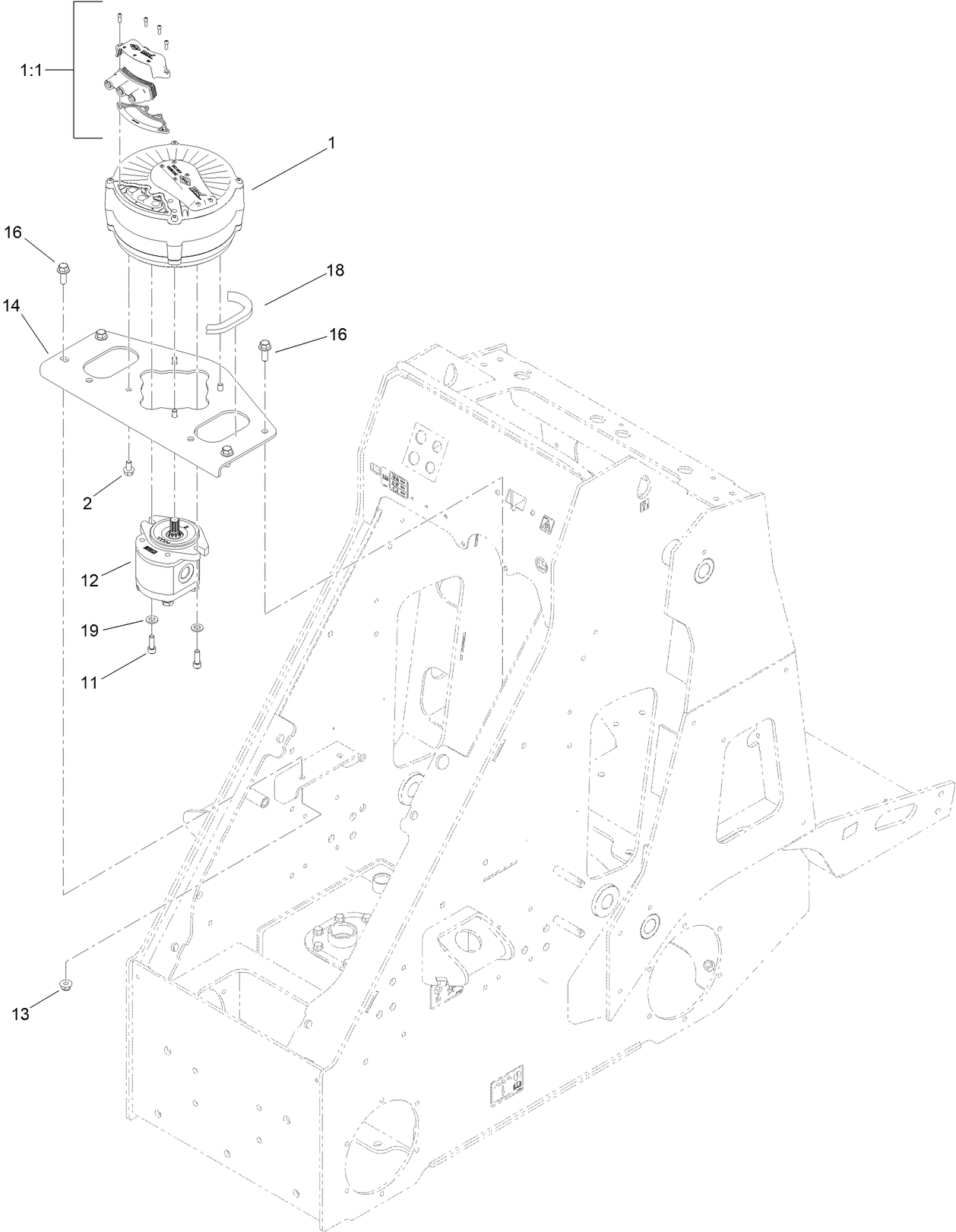 Motor/Generator and Hydraulic Pump Assembly