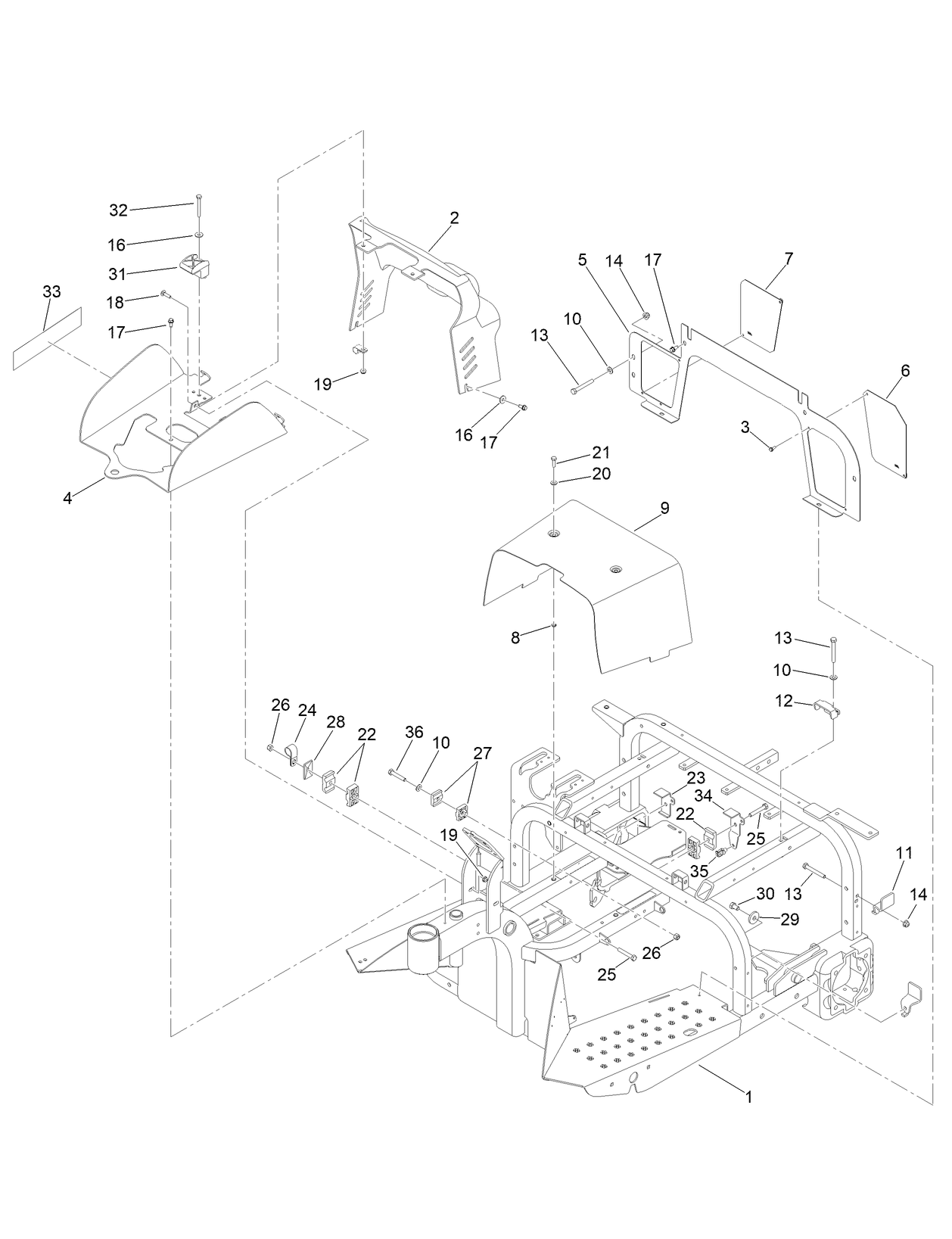 Frame and Shroud Assembly