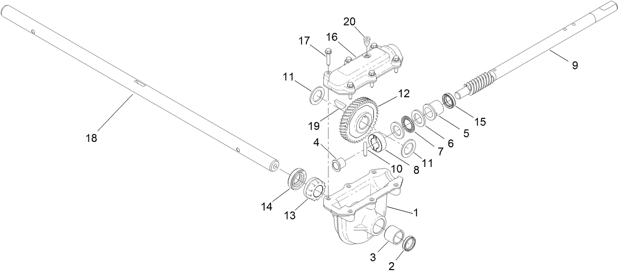 Auger Gear Case Assembly No. 136-6620