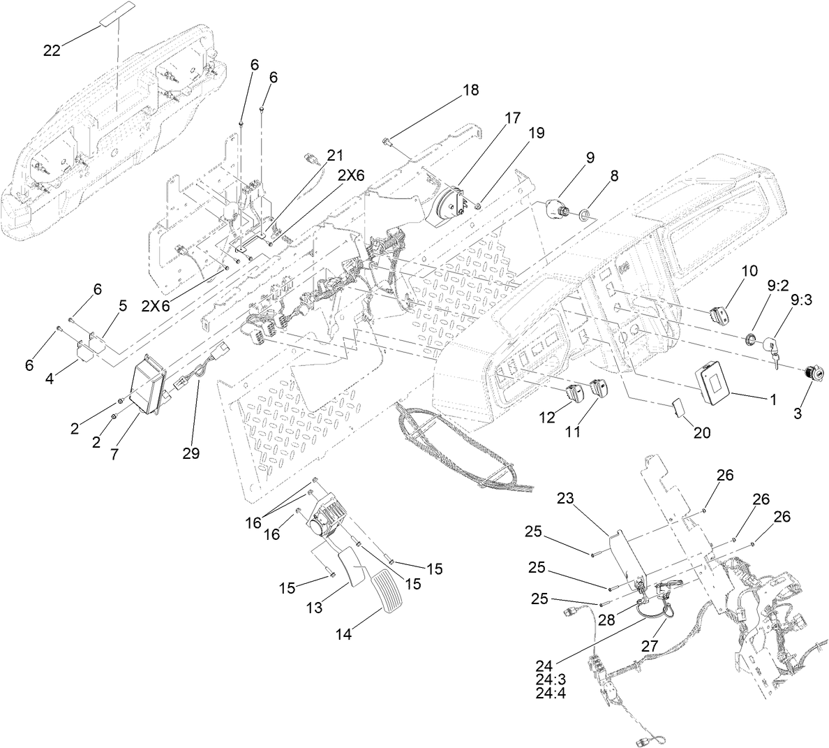 Accelerator Pedal and Horn Assembly
