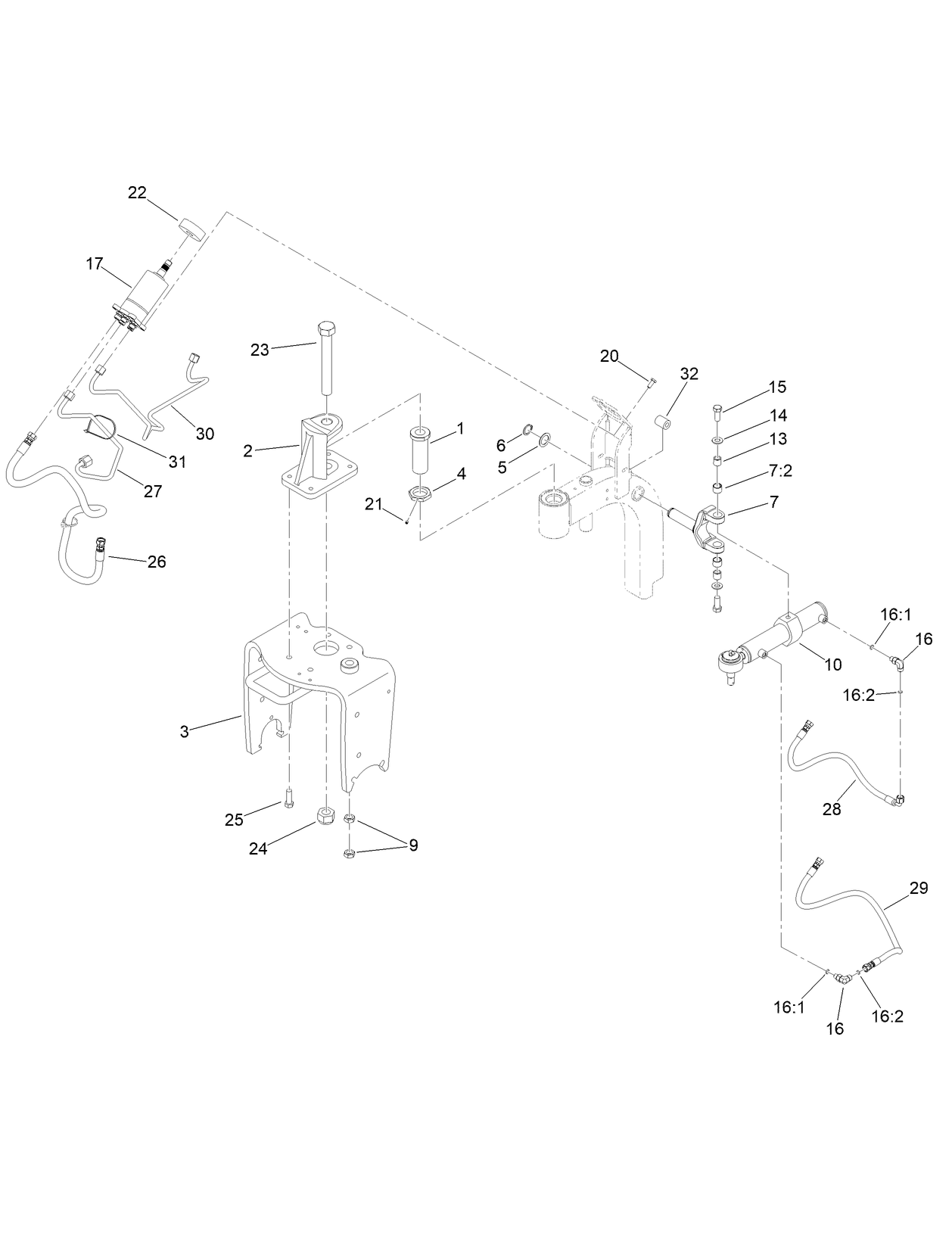 Steering Hydraulics Assembly