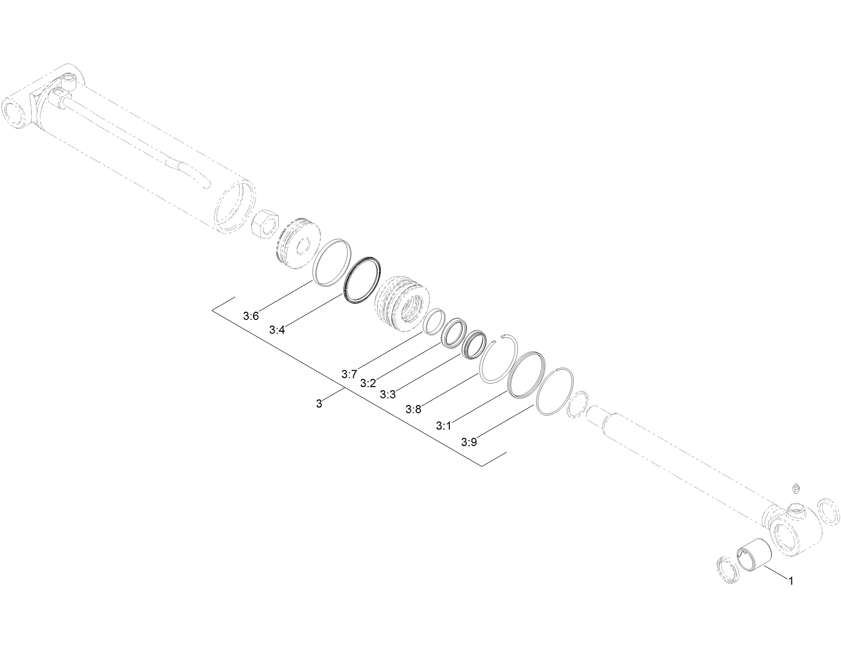 Hydraulic Cylinder Assemby No. 139-5717