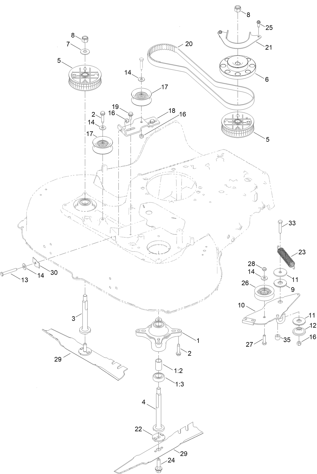 Spindle and Belt Assembly
