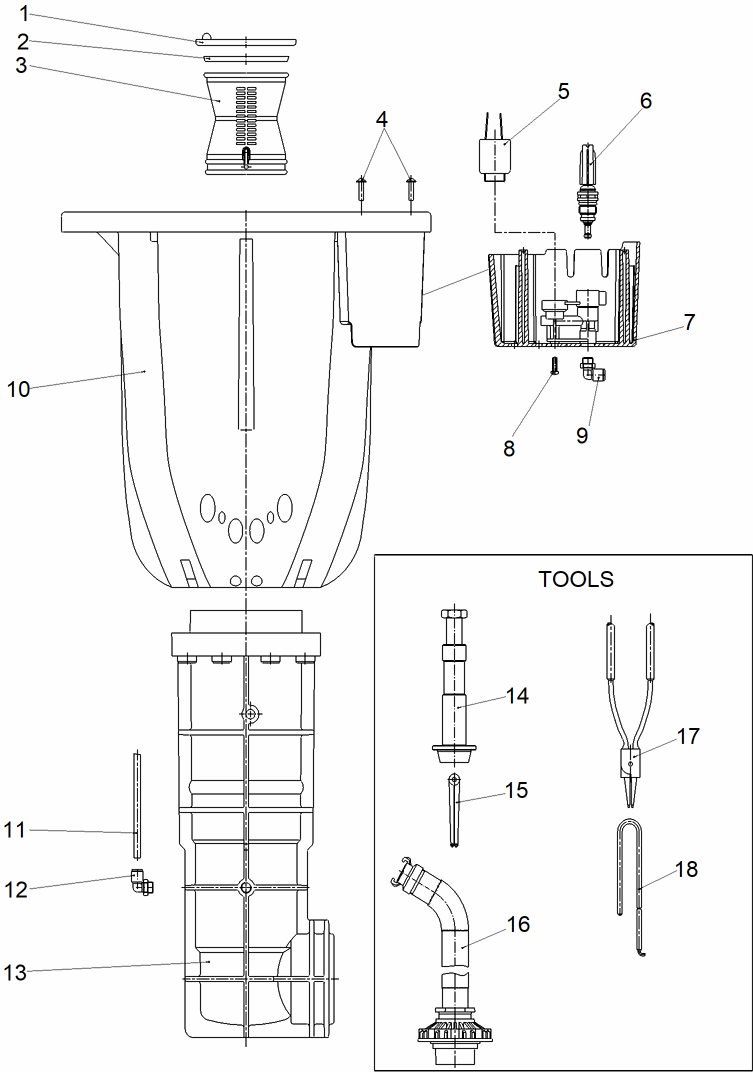 TS170V and TS171 Rotors Body