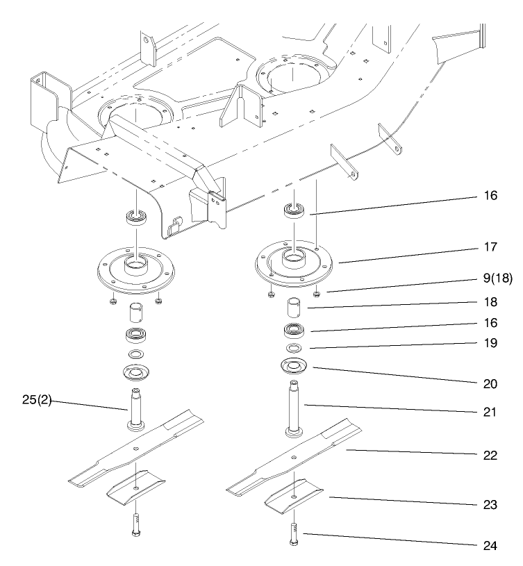 Spindle And Blade Assembly