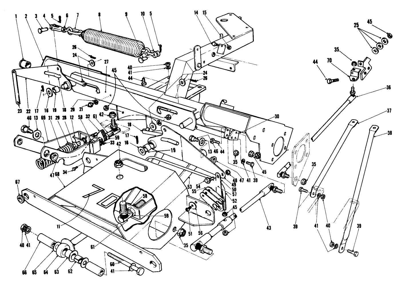 Main Frame And Counterbalance Assembly