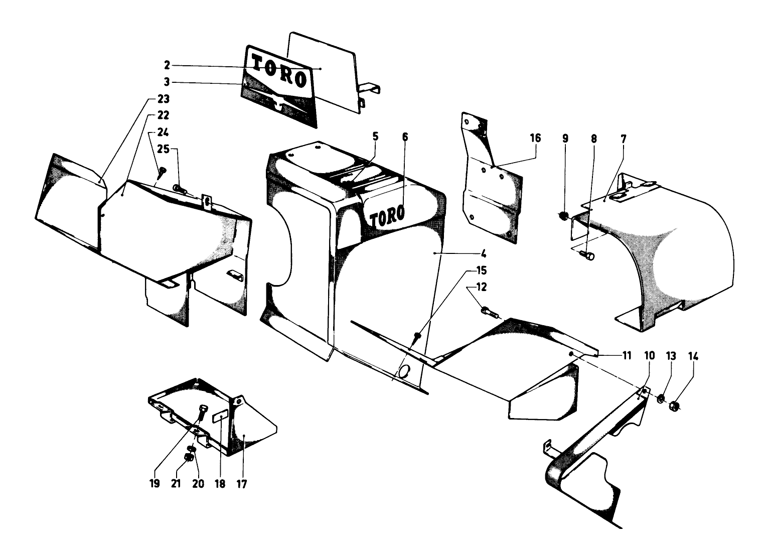 Engine Shrouds And Feet Rests