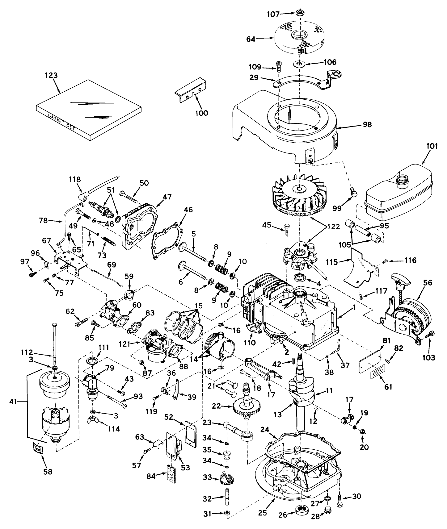 Engine Model No. Lav35-40458h