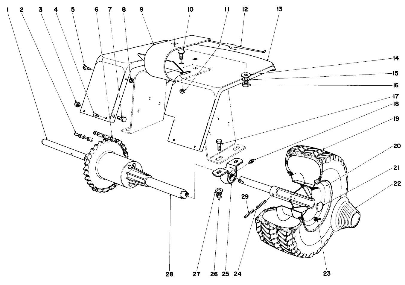 905 And 910 Rear Axle Assembly