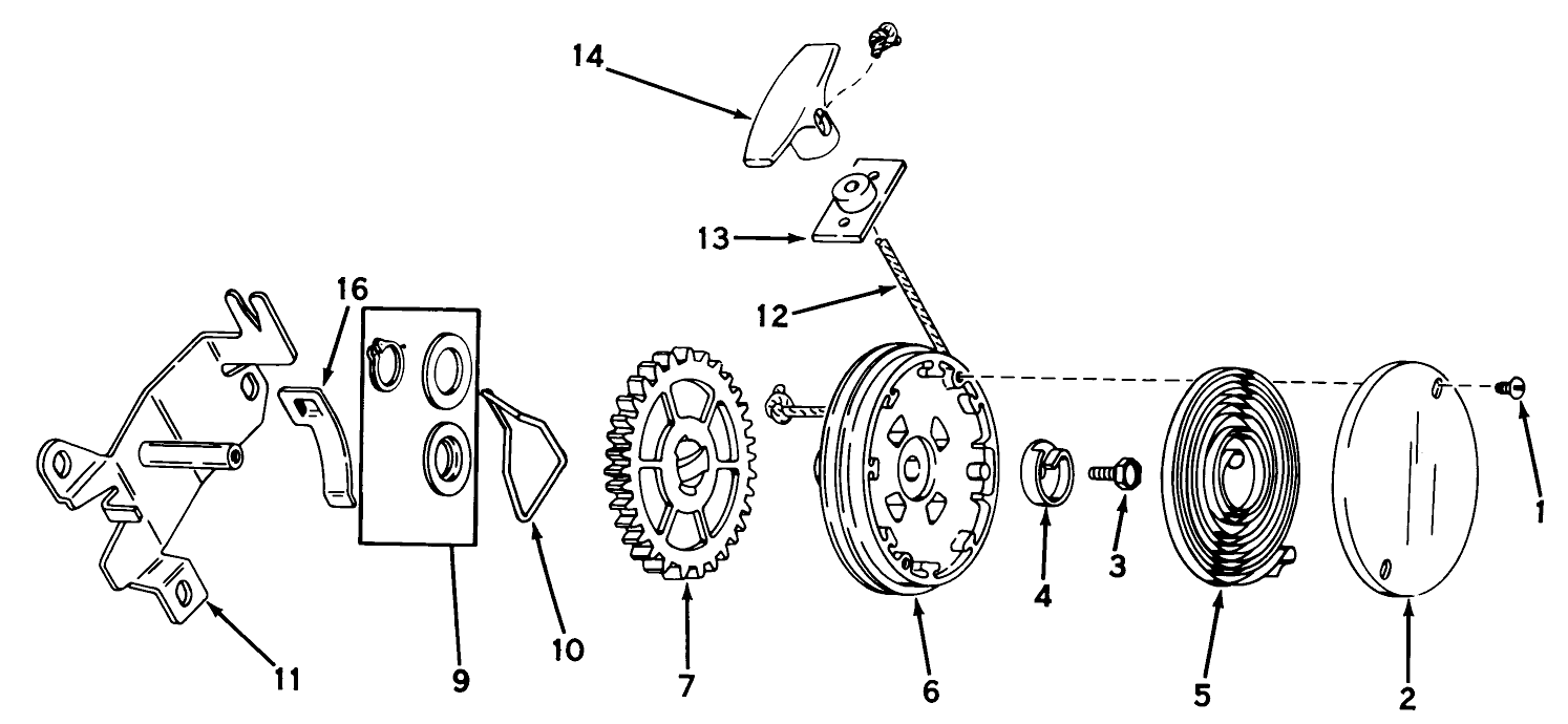 Rewind Starter No. 590450a