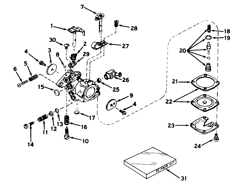 Carburetor Model No. 631507