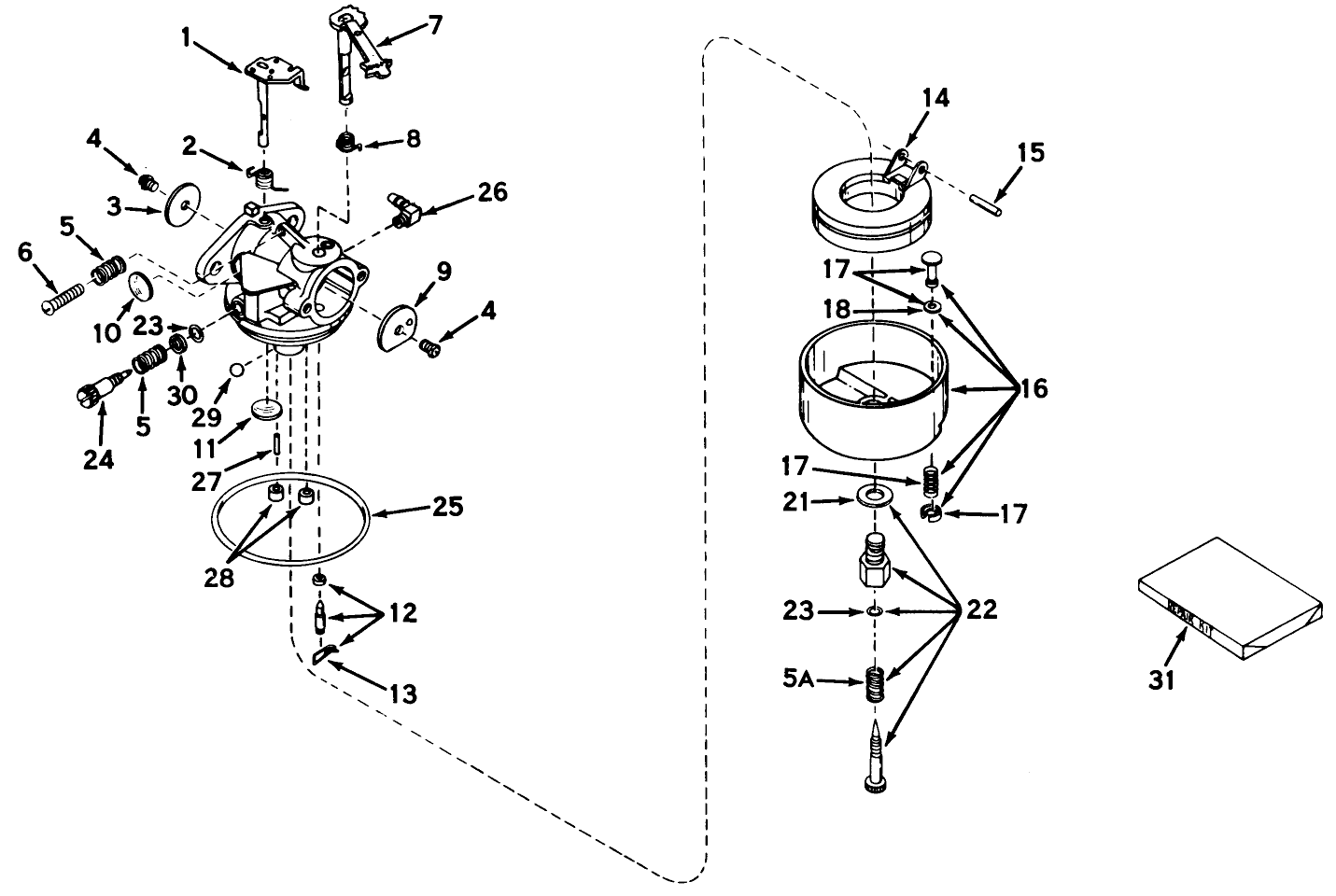 Carburetor No. 630958b