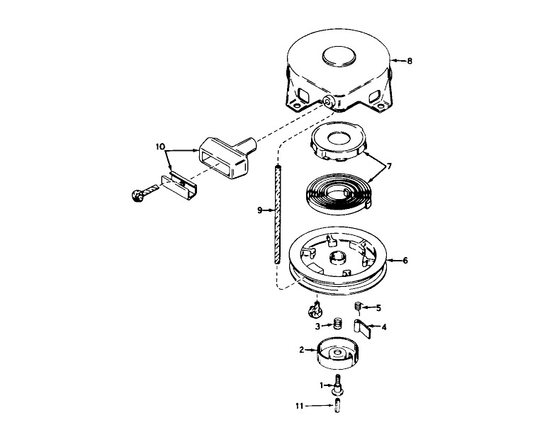 Rewind Starter Model No. 590420