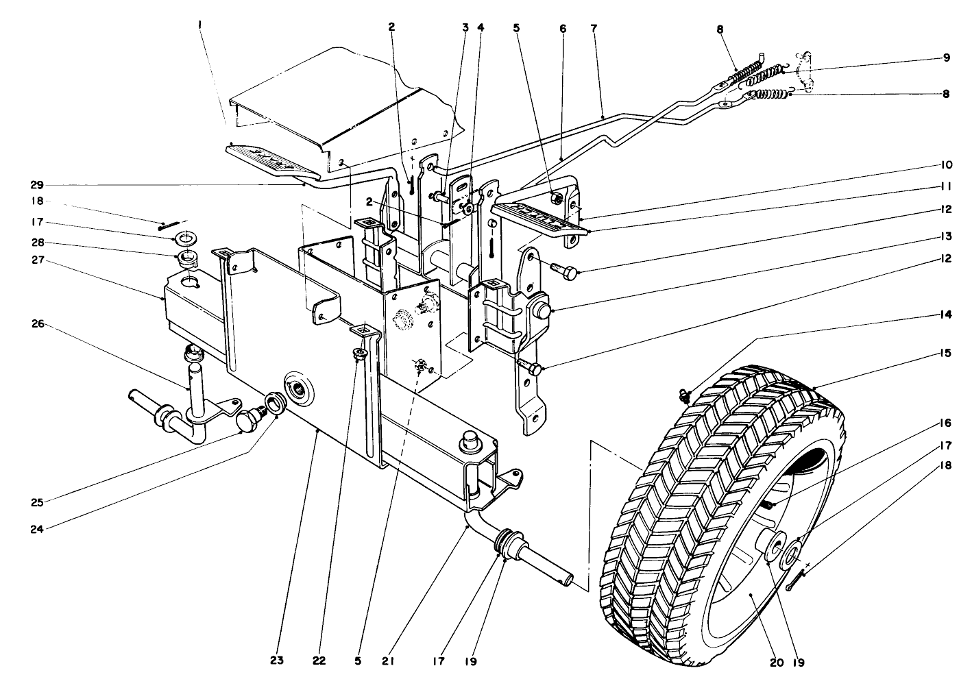 Front Axle And Wheel Assembly