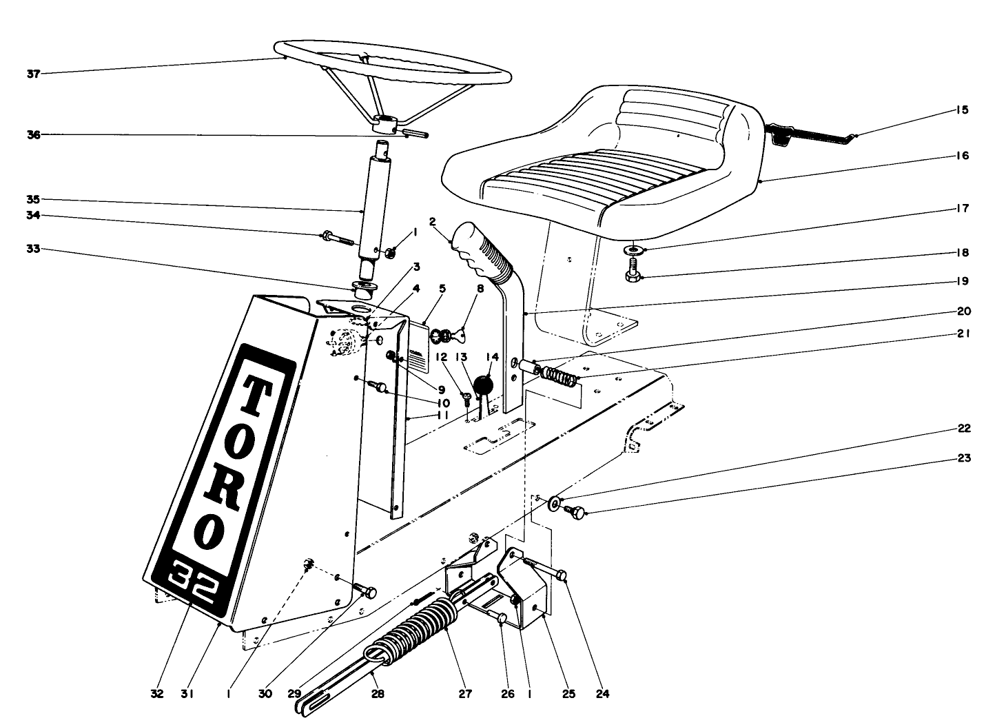 Steering And Seat Assembly