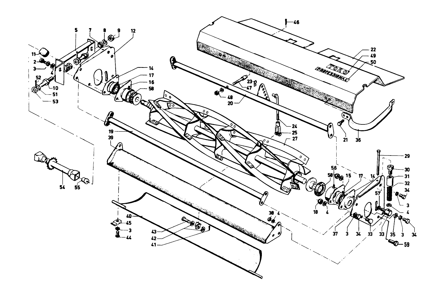 Wing Mower Reel Assembly