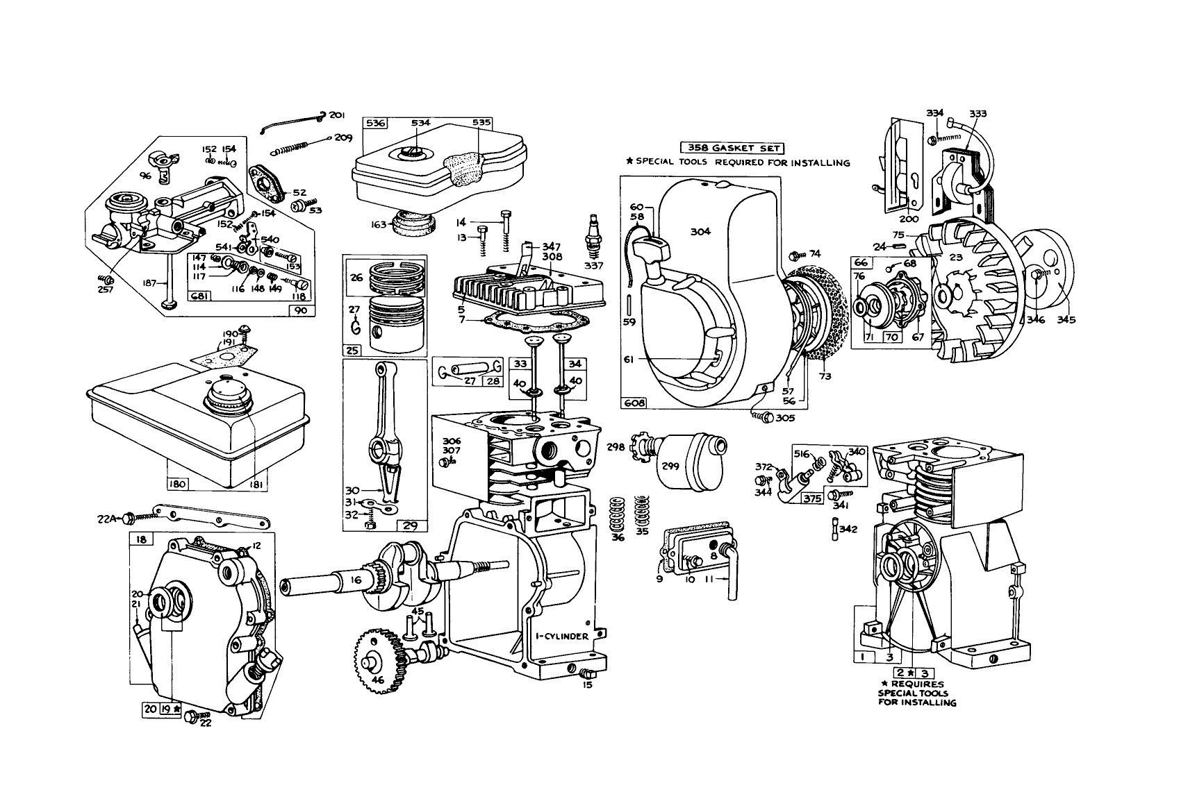 Engine Model No. 60102 Recoil Start