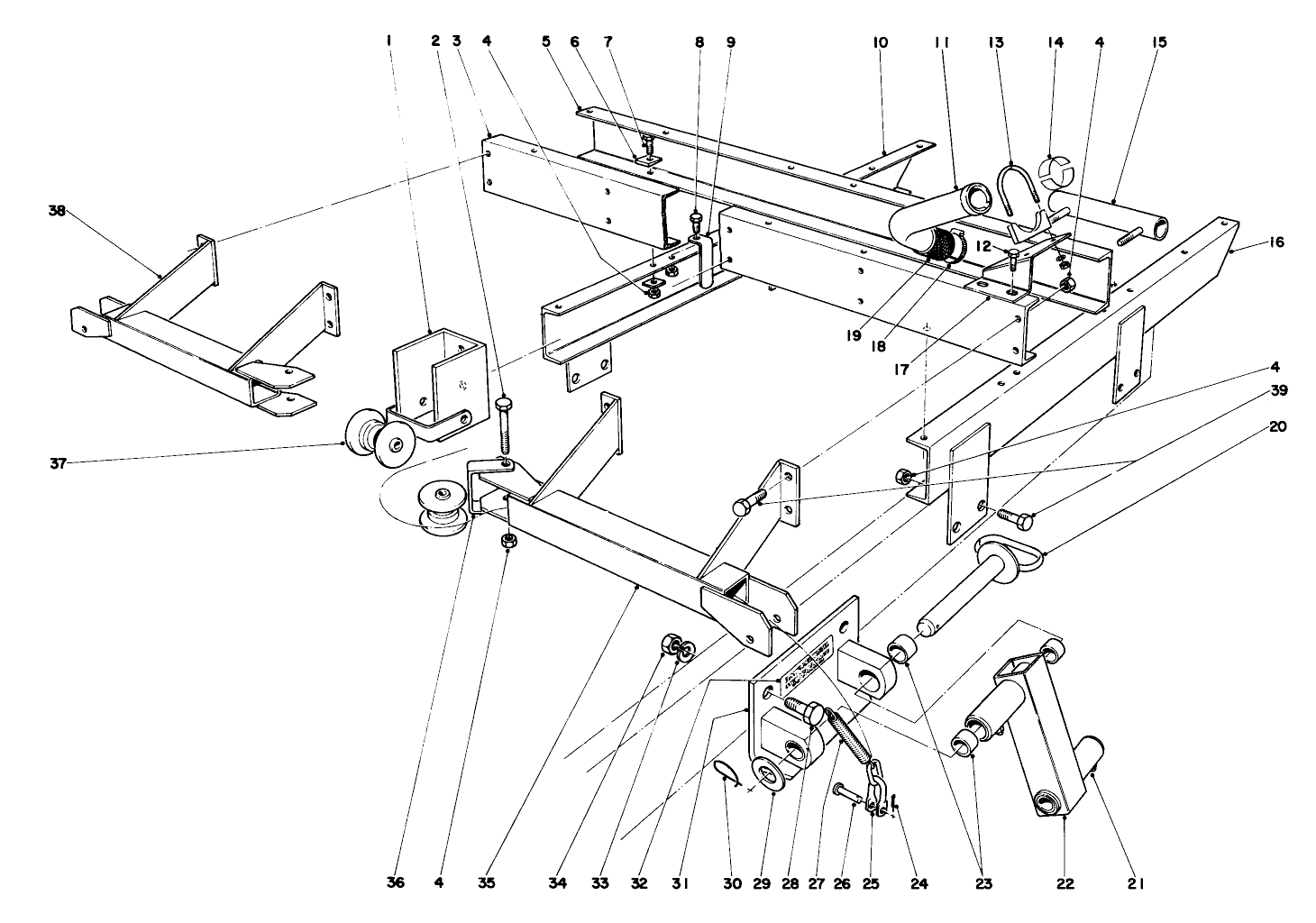 Main Frame Assembly-Front Parkmaster 5