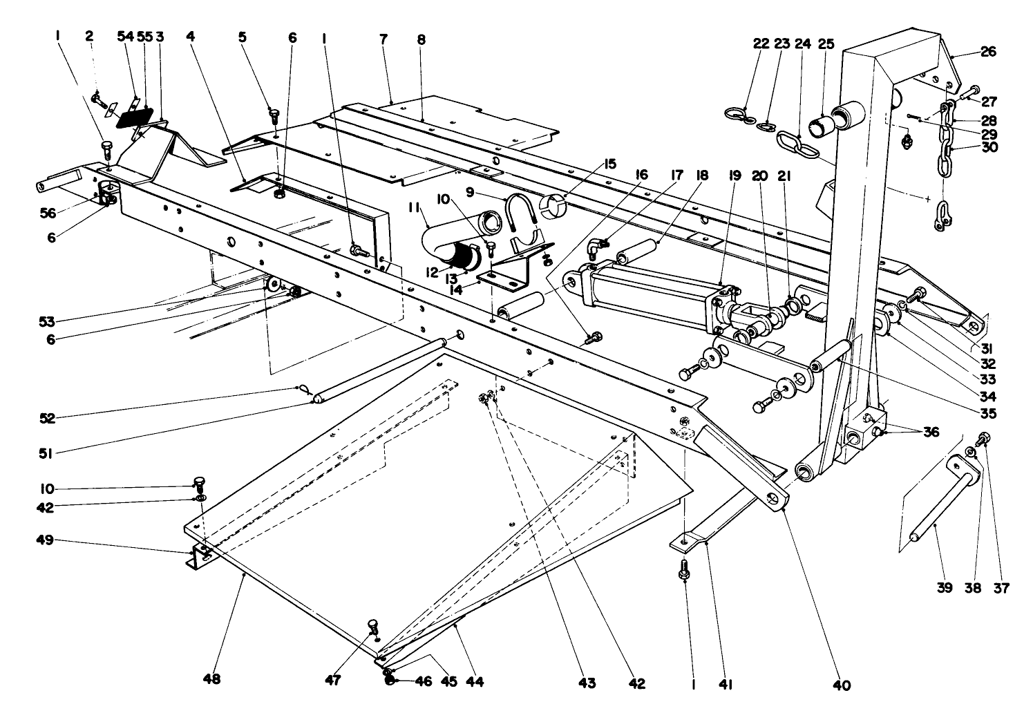 Main Frame Assembly-Front Center Parkmaster 7