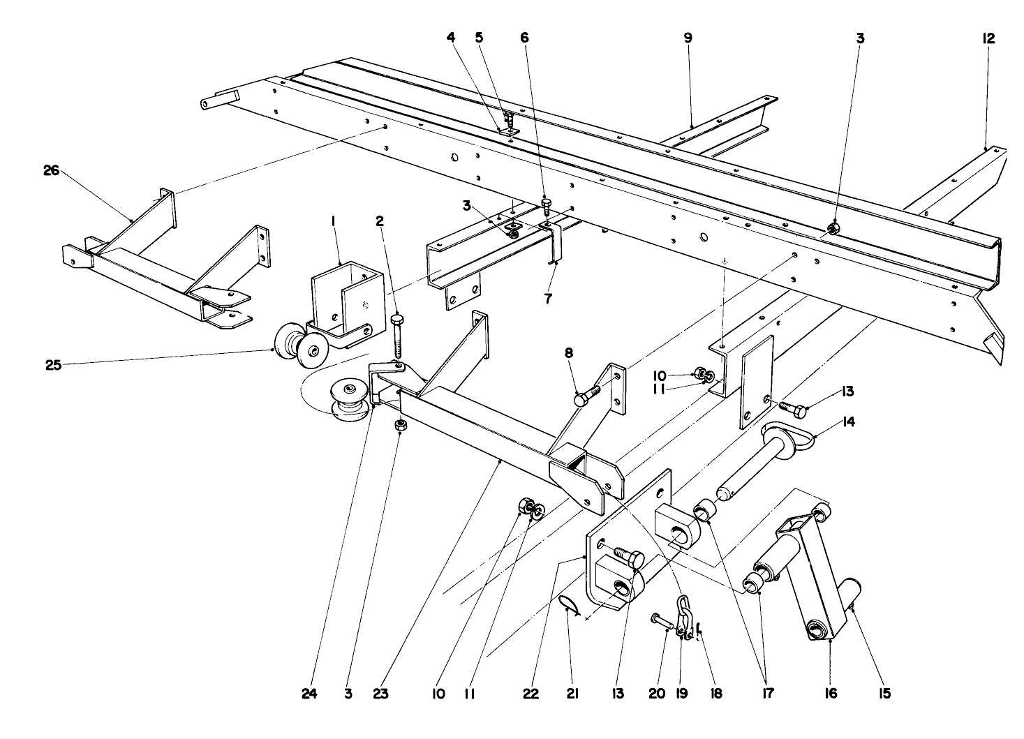Main Frame Assembly-Front Parkmaster 9