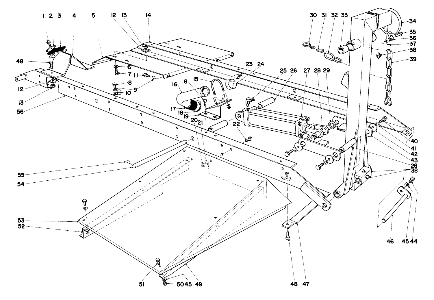 Main Frame Assembly-Front Center Parkmaster 9