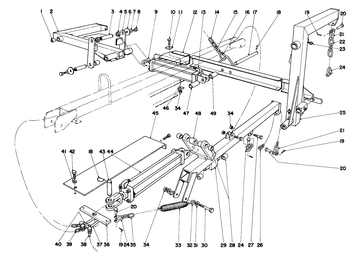 Main Frame Assembly-Rear Parkmaster 9